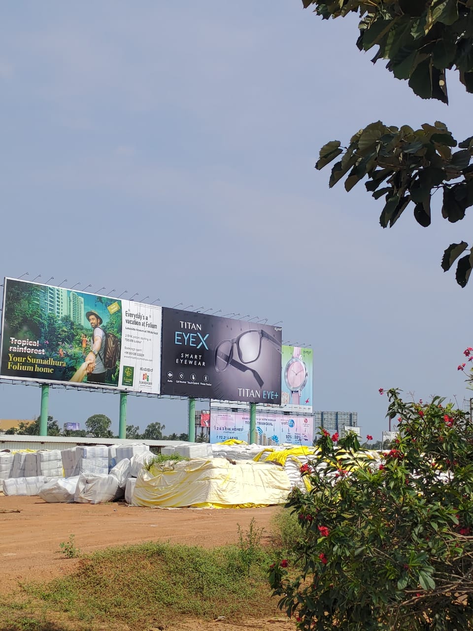 Titan EyeX launch campaign on a city hoarding