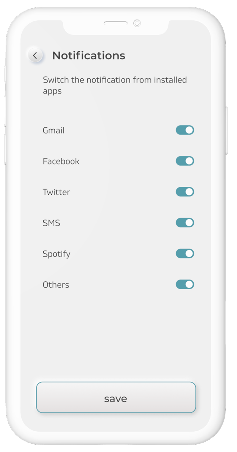 EyeX notification preferences