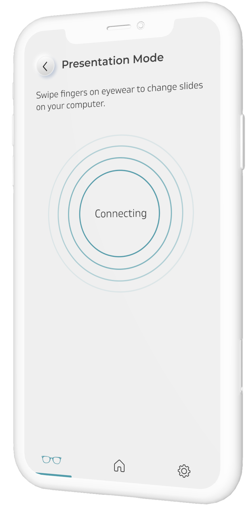 EyeX presentation remote connection state