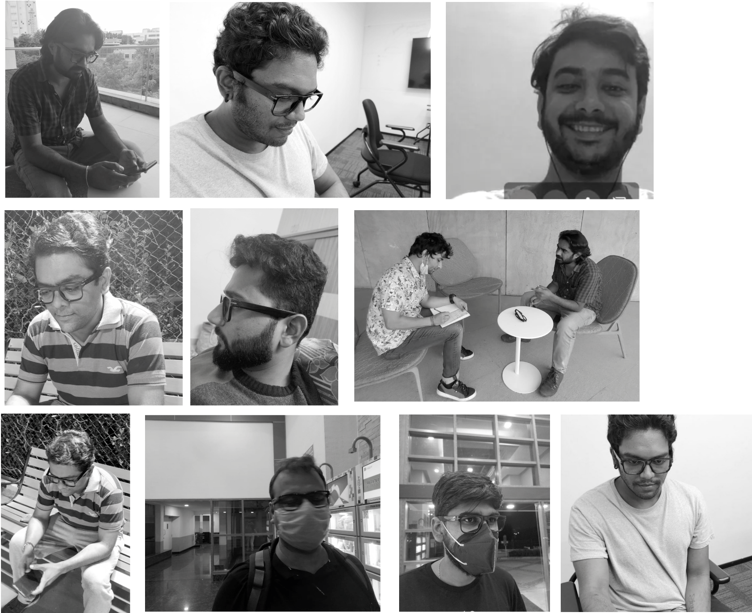 User research sessions with people trying Titan EyeX glasses