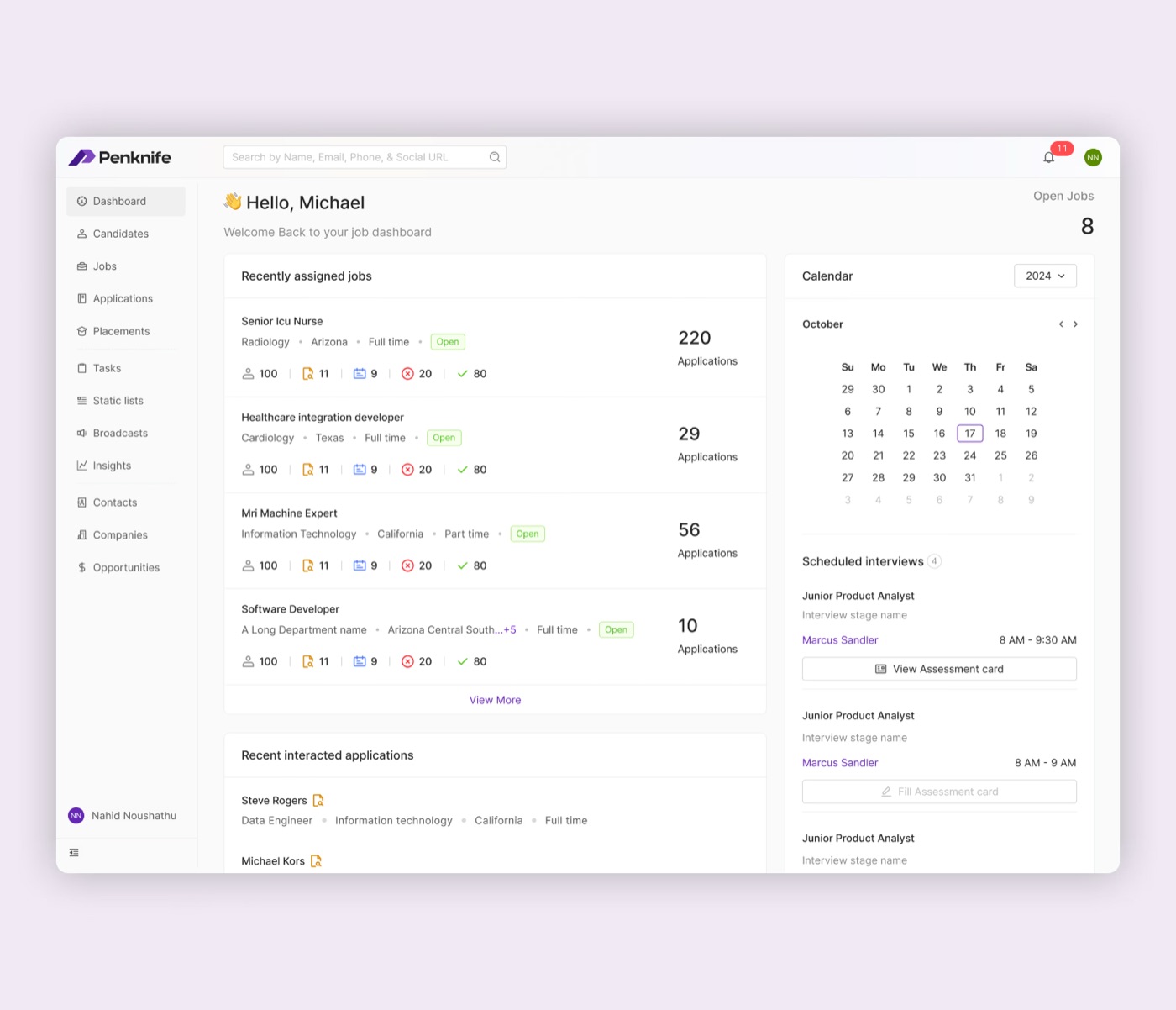 Penknife white-label healthcare staffing platform