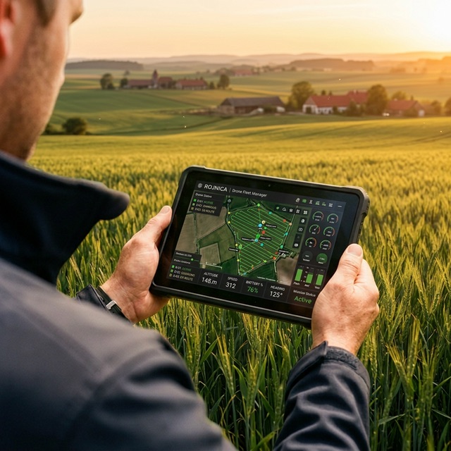 Rojnica agricultural drone fleet system