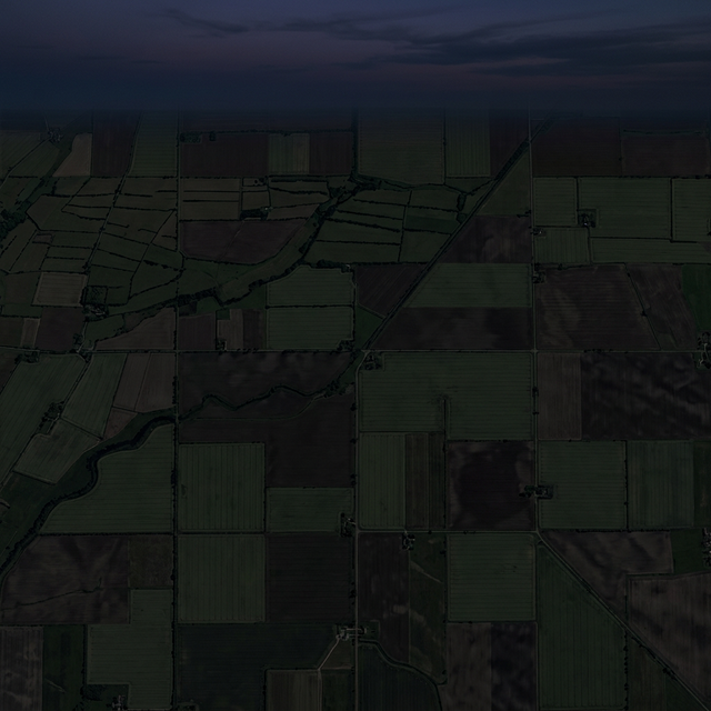 Night satellite view of the treatment area